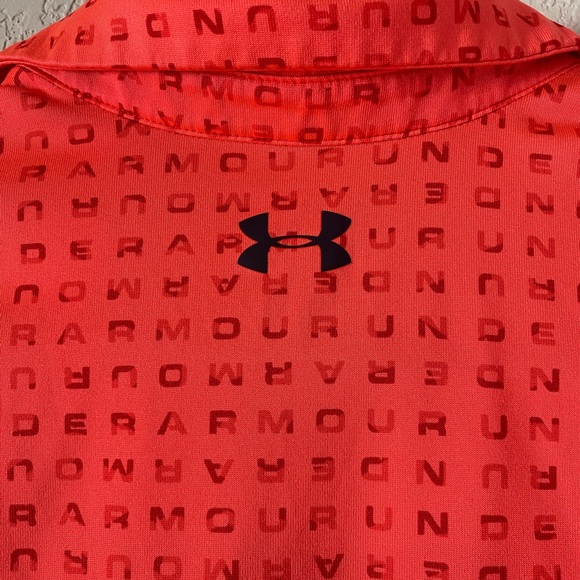 Under Armour The Playoff Polo Loose Fit Neon Orange Youth L - Picture 6 of 6
